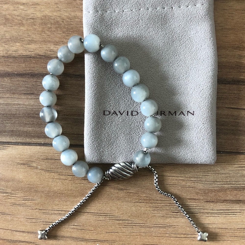 David Yurman Moonstone Bead Bracelet